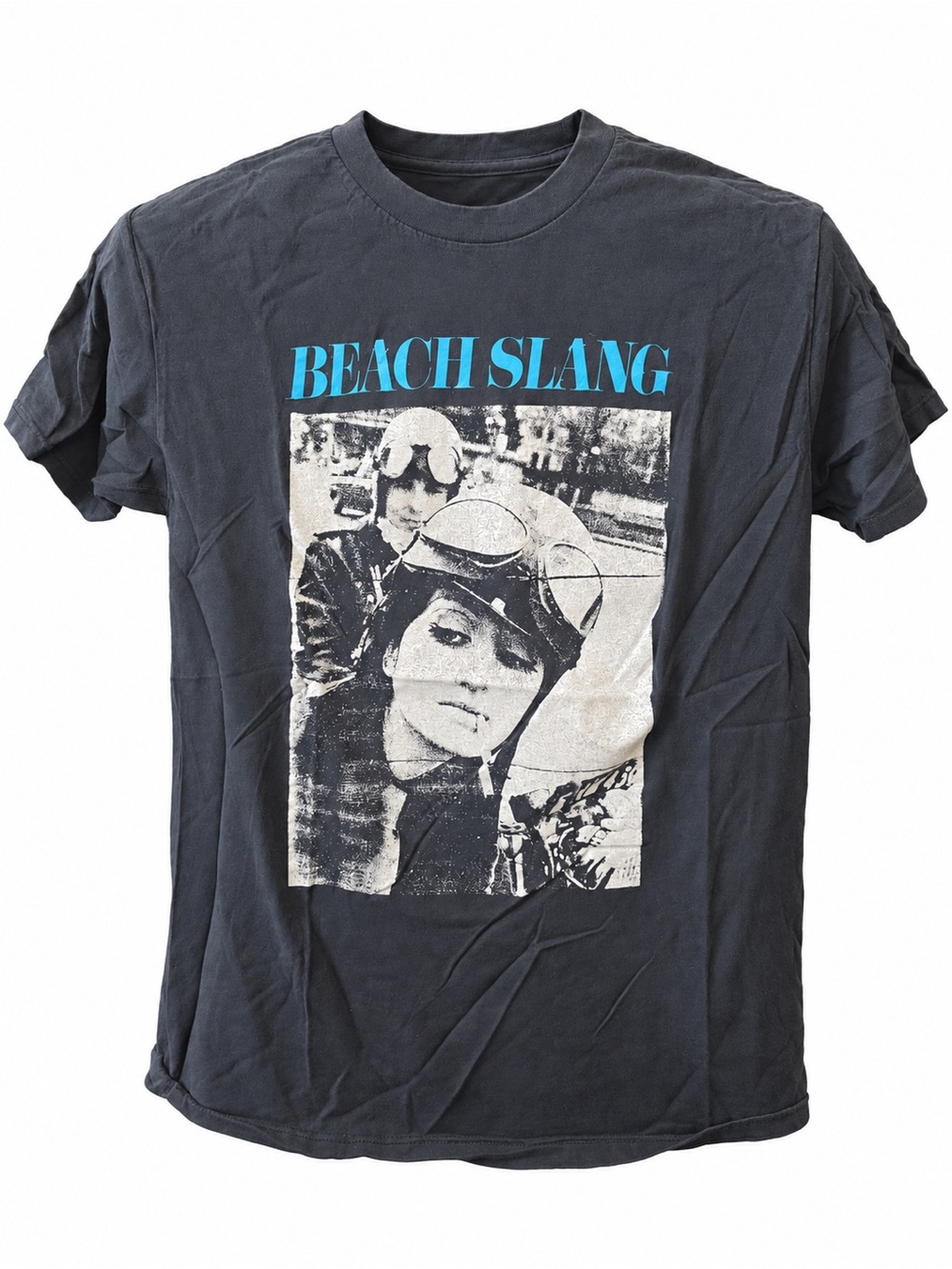 Vintage Beach Slang Band Tee Indie Punk Rock Motorcycles Graphic T-Shirt